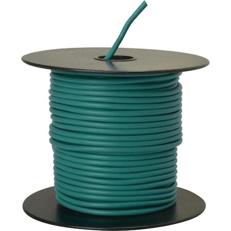 Road Power Primary Wire, 14 AWG, 1C, Green, 100 ft. 56421923